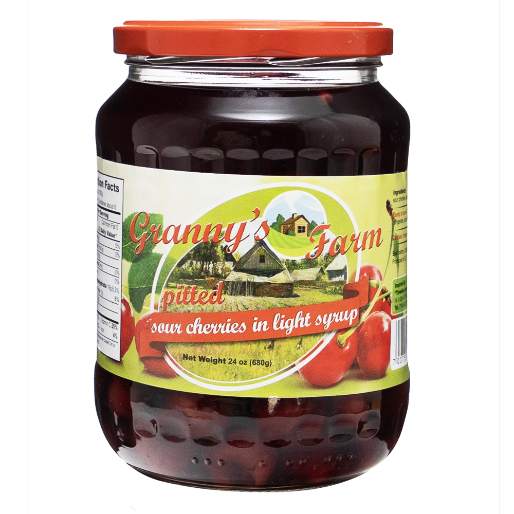 Compote Sour Cherry (Pitted) – Jar – 23.99 oz (680 gr)